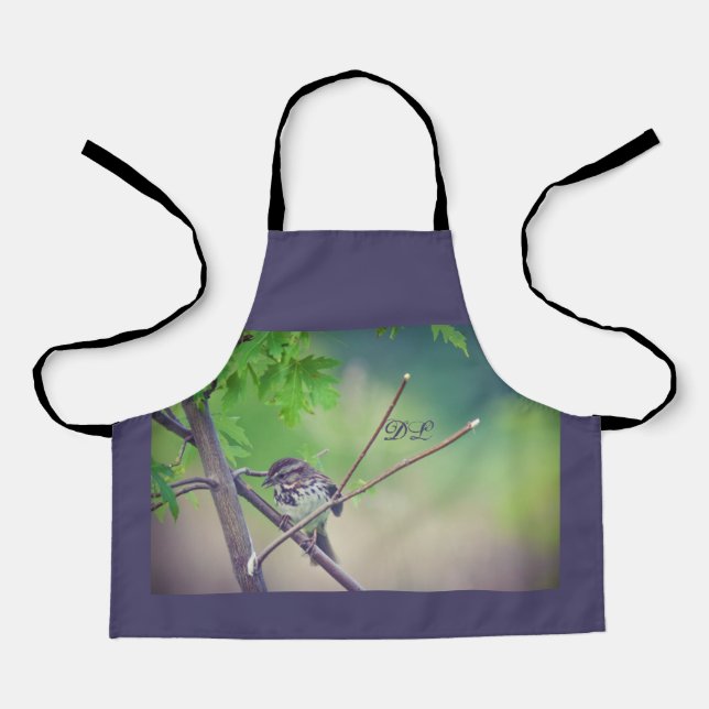 Delantal LavishlyOn Spring Bird Naturaleza (Anverso)