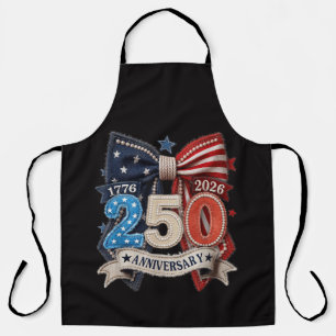 Delantal Lazo de bandera americana 250 aniversario Patrióti