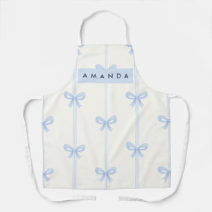 Delantal Lazo de cinta azul pastel suave Coquette personali