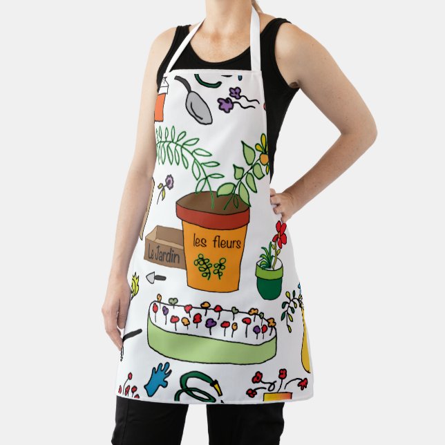 Delantal Le Jardin (The Garden) Apron (in situ)