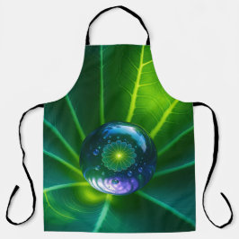 Delantal Leaf Droplet Apron