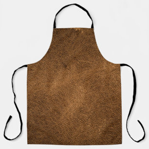 Delantal Leather marrón antigua: fondo texturado