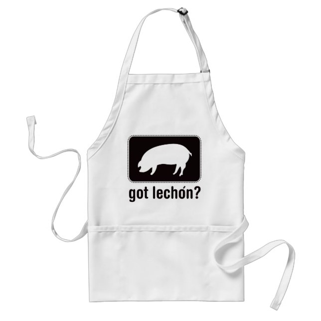 Delantal Lechon conseguido - negro (Frente)
