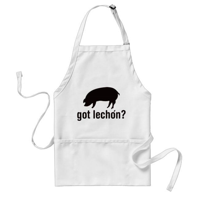 Delantal Lechon conseguido - negro básico (Frente)