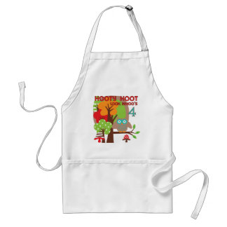 Delantal Lechuza 4 camisetas y regalos de cumpleaños de T