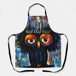 Delantal Lechuza brillante y sabia
