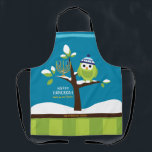 Delantal Lechuza cute de Hanukkah y Menorah en un árbol nev<br><div class="desc">Esta dulce y colorida lechuza Hanukkah y Menorah en un árbol de nieve es totalmente divertido! El estilo Personalizado colorido seducirá a los niños de todas las edades. El Apron está diseñado para hacer sonreír a la gente. Incluye las palabras "Light up the Night" y espacio para tu nombre. Todo...</div>