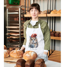 Delantal Lechuza de invierno encantada, personalizado
