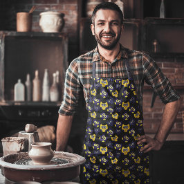 Delantal Lechuzas amarillas