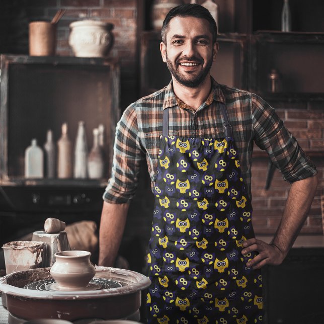 Delantal Lechuzas amarillas (Subido por el creador)