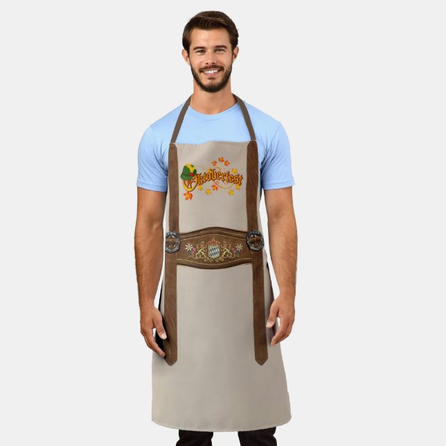 Delantal Lederhosen Alemania y Oktoberfest Apron (Gastado)