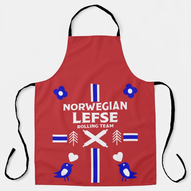 Delantal Lefse Flatbread de Noruega (Anverso)