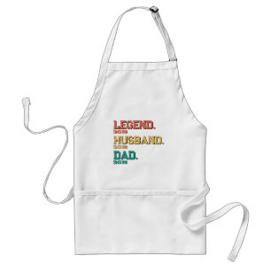 Delantal Legendario Papá Día del Padre Vintage