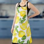 Delantal Lemon Citrus White<br><div class="desc">Presentamos el Apron de cítricos limón, su máximo compañero en la cocina. Esto no es sólo un delantal, es un símbolo de tu pasión por la cocina, una marca de tu estilo, una extensión de tu personalidad culinaria. El vibrante diseño de limón no es sólo llamativo, es una expresión de...</div>