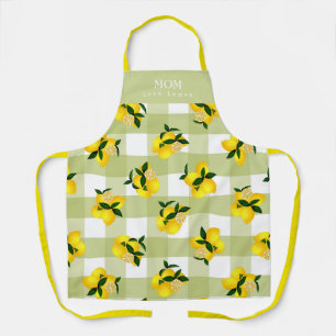 Delantal Lemon Moda Green Gingham