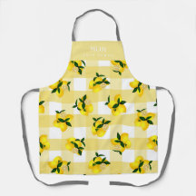 Lemon Moda Yellow Gingham