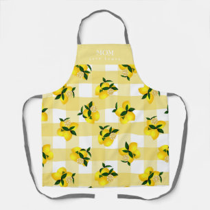 Delantal Lemon Moda Yellow Gingham