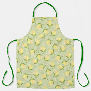 Delantal Lemon Motif Love Olive