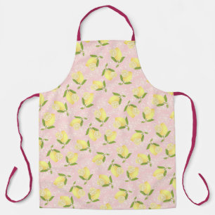 Delantal Lemon Motif Love Peach