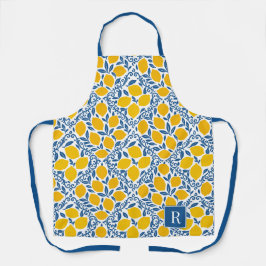 Delantal Lemon Rustic Farmhouse French Country Recipe