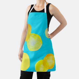 Delantal Lemon sun amarillo círculo arte