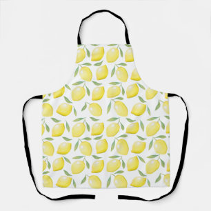 Delantal Lemones amarillo acuarela