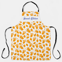 Delantal Lemones amarillos italianos dibujados a mano