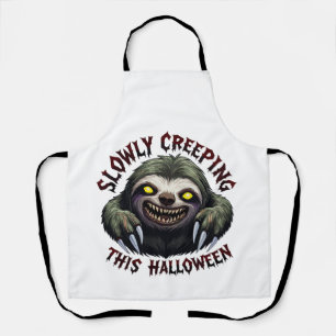 Delantal Lentamente Arrojando Esta Halloween - Creepy Sloth