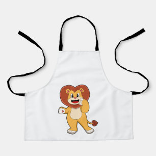 Delantal León con corazón