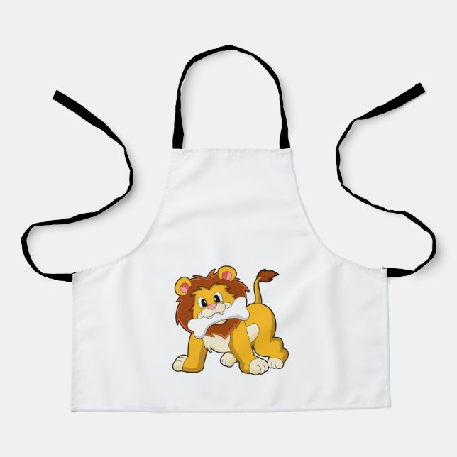 Delantal León con Hueso (Anverso)