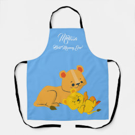 Delantal Leones adorables del Día de la Madre.