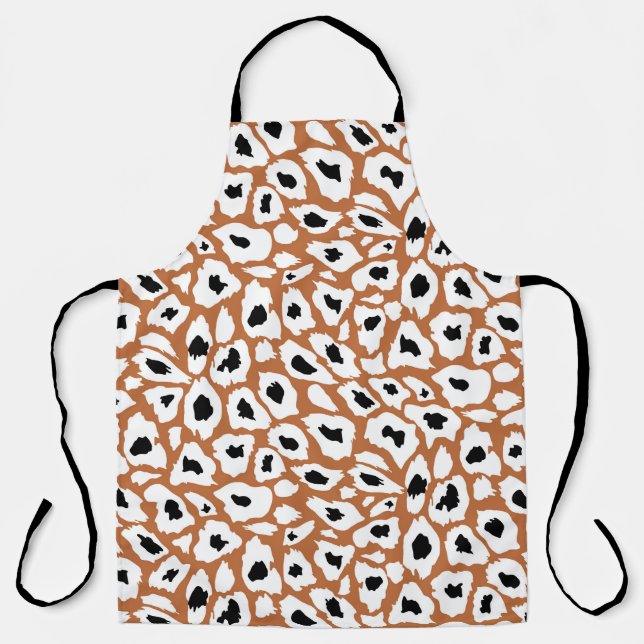 Delantal Leopard pattern, african animal print design (Anverso)