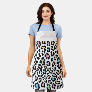 Delantal Leopard Print Glam Apron