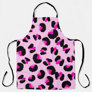 Delantal Leopardo rosa. Patrón de piel animal. Leopardo. Pa