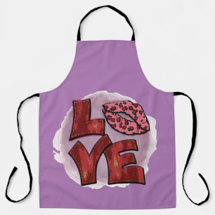 Delantal Leppard Leppard Leppe Todo-Sobre Purple Love Kitch