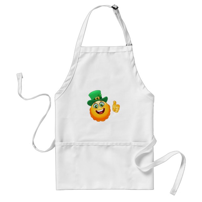 Delantal leprechaun emoji (Frente)
