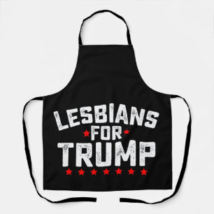 Delantal Lesbianas Por Trump Elección Presidencial LGBTQ