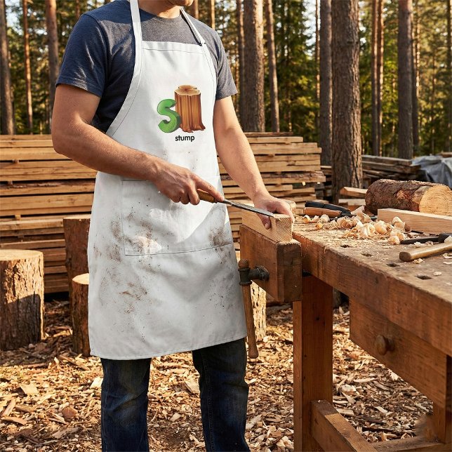 Delantal Letra de alfabeto stube S Arbol divertido Stube Ar (Subido por el creador)