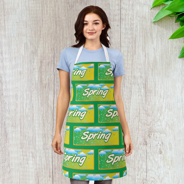 Delantal Letrero de pancarta de primavera (Subido por el creador)