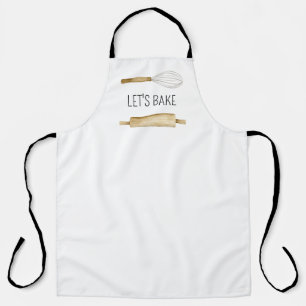 Delantal Let's Bake para cocineros caseros y panad