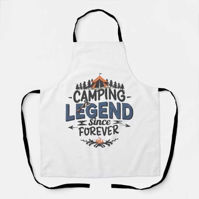 Delantal Leyenda de camping desde siempre (Anverso)