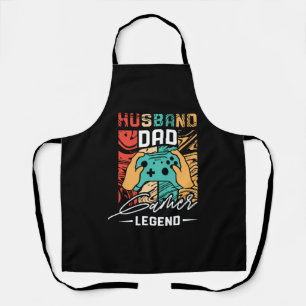 Delantal Leyenda de videojuegos esposo y padre 