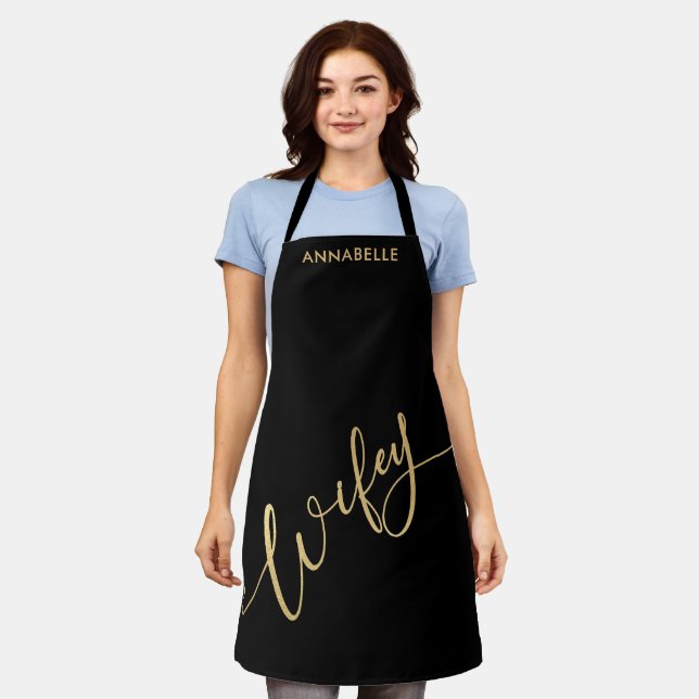 Delantal Leyenda dorada Wifey Apron (Gastado)
