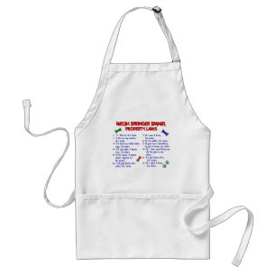 Delantal Leyes 2 de la propiedad del PERRO DE AGUAS de