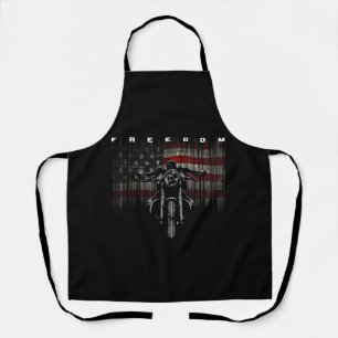 Delantal Libertad para motocicletas con bandera estadounide