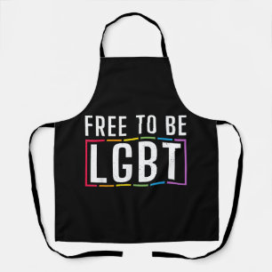 Delantal Libertad para ser el orgullo gay bisexual LGBT