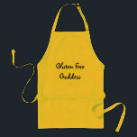 Delantal libre de la diosa del gluten<br><div class="desc">¡Un gran regalo para los cocineros libres del gluten hacia fuera allí!</div>