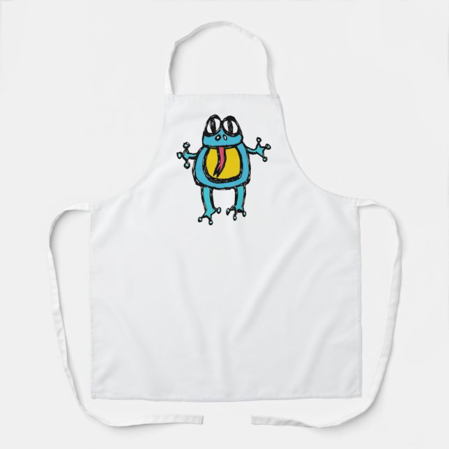 Delantal libro de alfabetos - rana (Anverso)