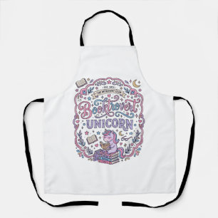 Delantal Libro de Unicornio Divertido Regalo Diseño