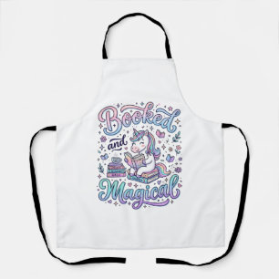 Delantal Libro de Unicornio y Tipografía de Idea de Regalo